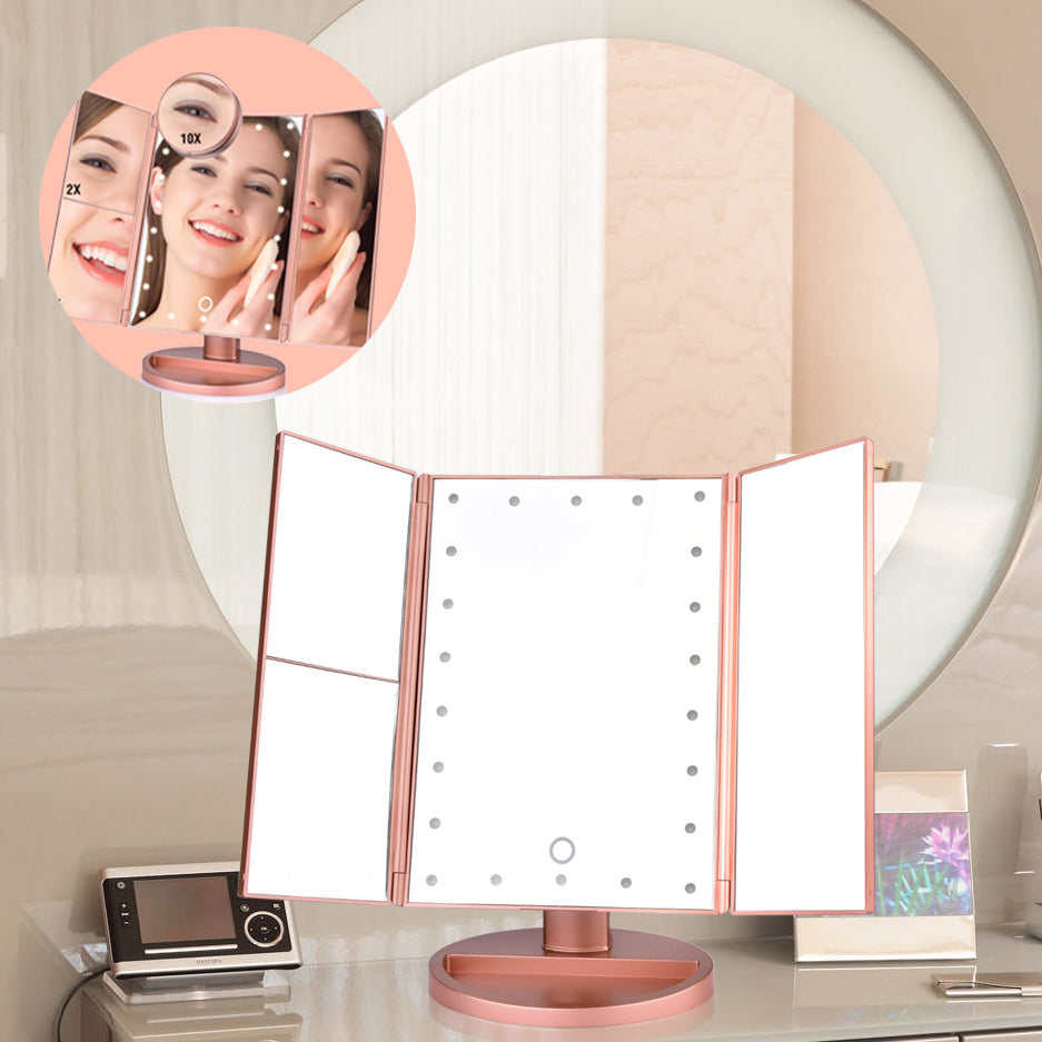 LED Magnifying Lighted Cosmetic Makeup Mirror