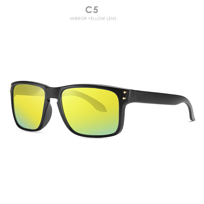 Square Sports Sunglasses With Multiple Colors